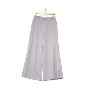 Anthropologie | Maeve |  Lavender Grey Wide Leg High Rise Pants Size 10 *Hemmed*